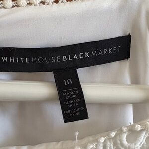 White House Black Market Ivory Lace Dress